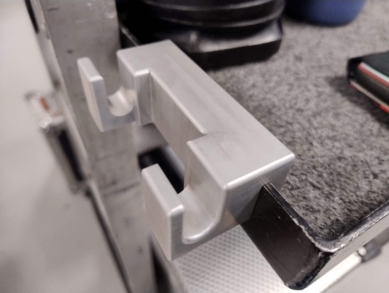 Low Boy holder fitted to the edge of a Magliner trolley